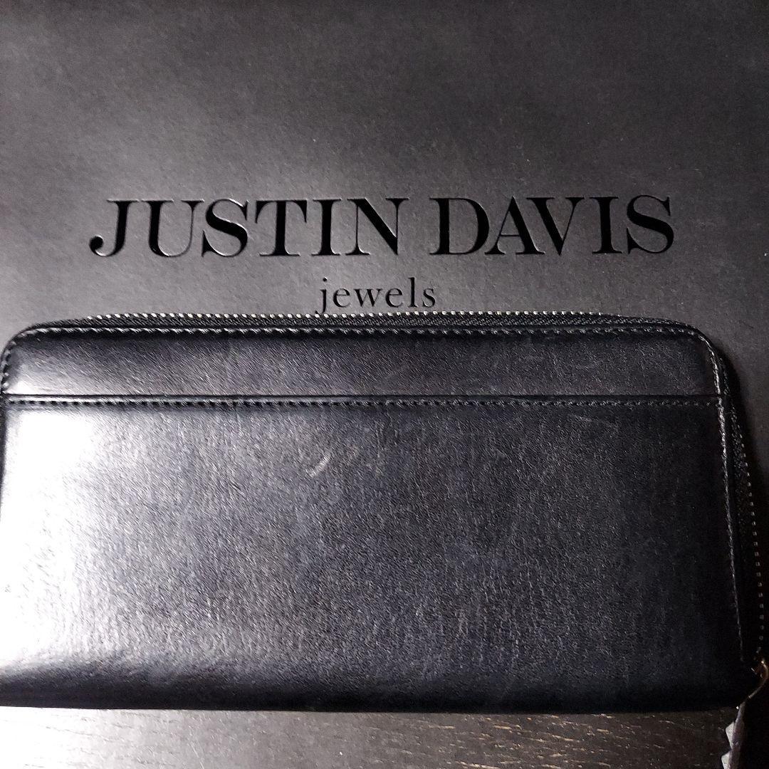 Justin Davis ブラック レザー 長財布