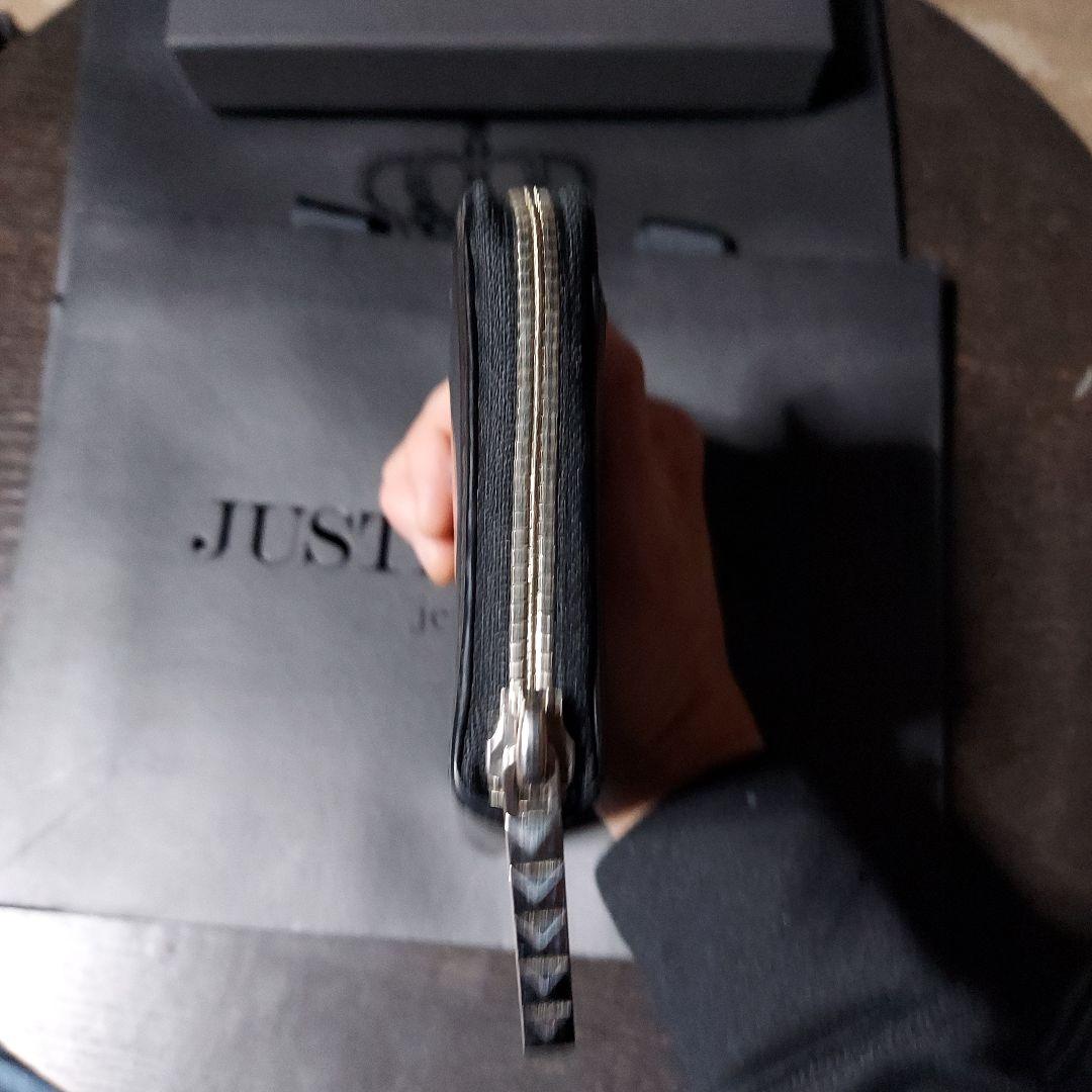 Justin Davis ブラック レザー 長財布
