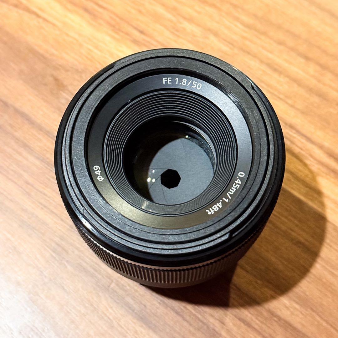 美品 SONY FE 50mm F1.8 単焦点レンズ SEL50F18F