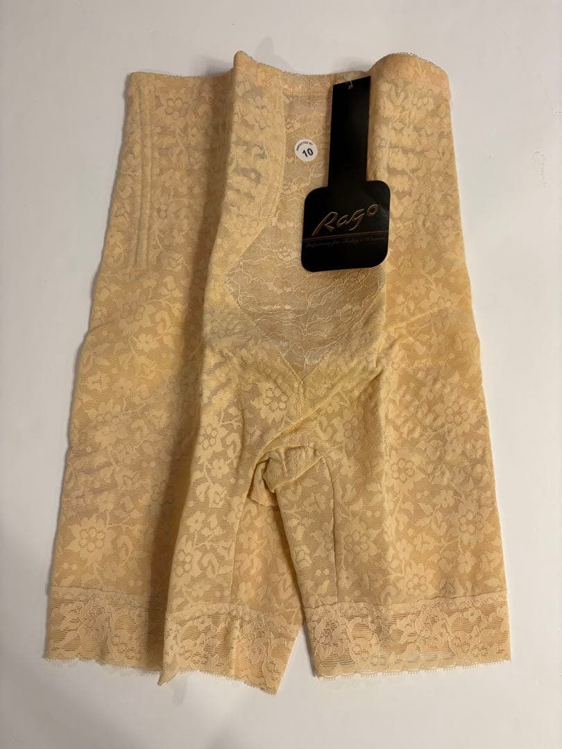 【新品】Rago ハイウエスト 渦巻きロングガードル ブラック L股割れ