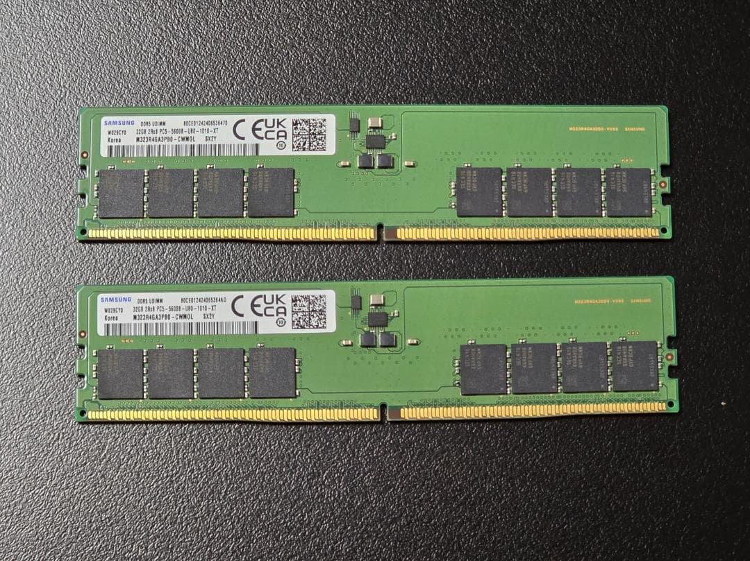 サムスン メモリー DDR5 64GB 5600MHz メモリ 2枚組