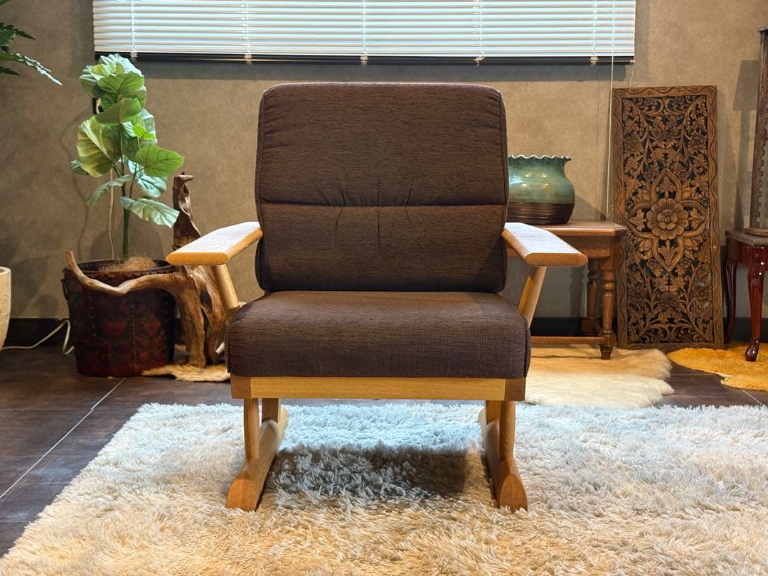 ①あっちゃん様HIDA カヤ KAYA 1Pソファ オーク無垢材 ラウンジ　NG