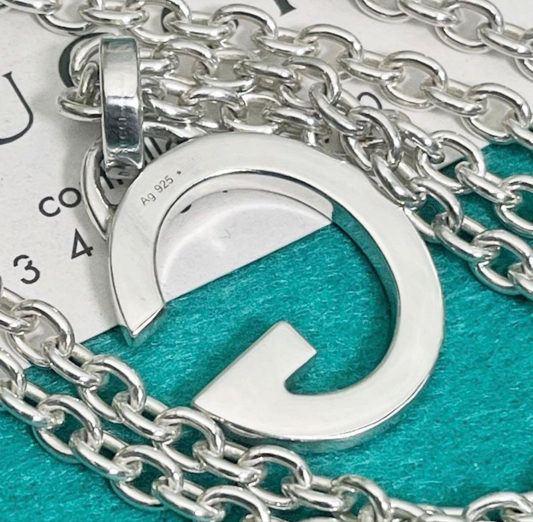 美品　GUCCI Gマークペンダントネックレス