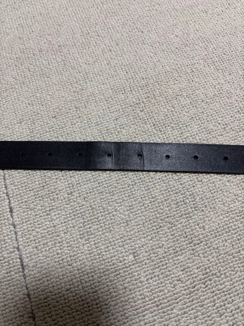 AURALEE ブラックベルト ゴールドバックル　M