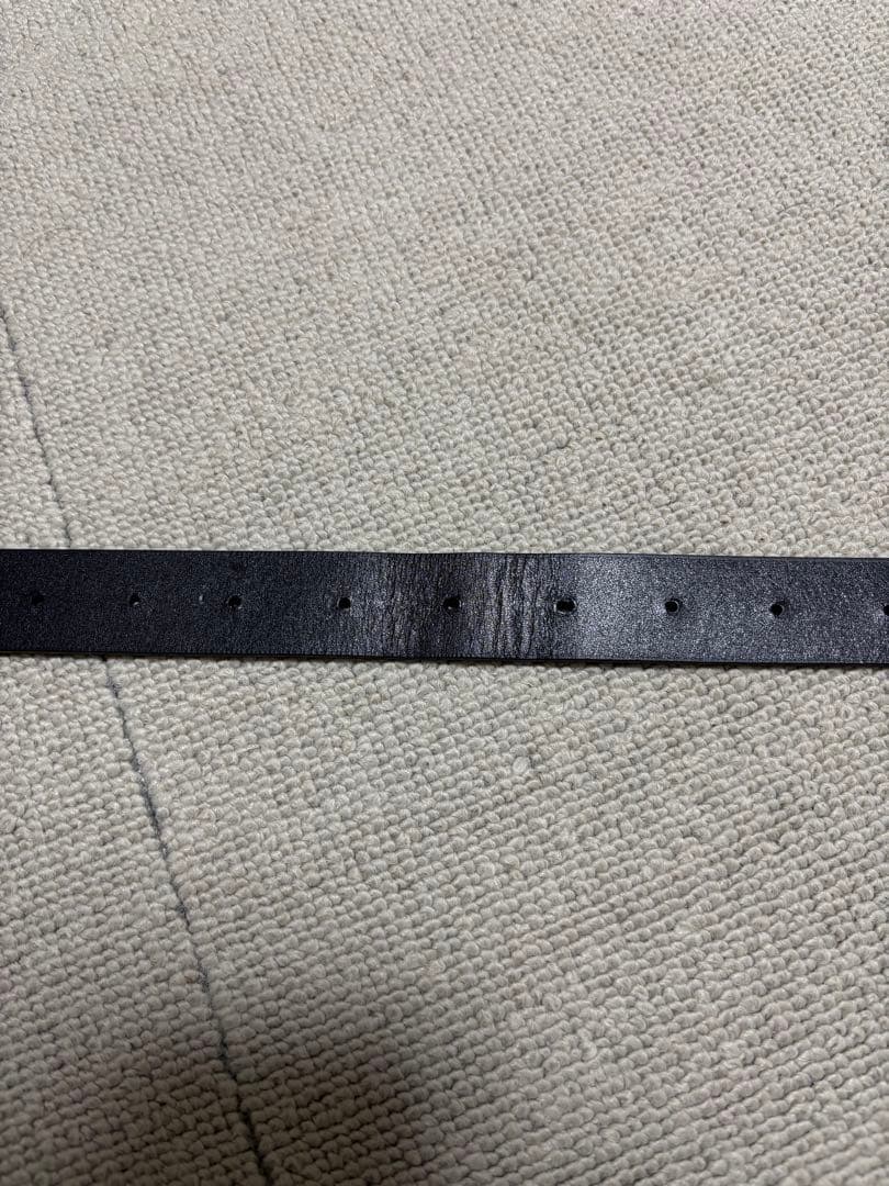 AURALEE ブラックベルト ゴールドバックル　M