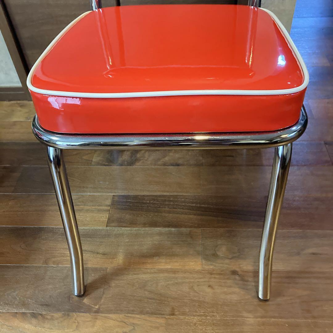 美品✨️ ①アメリカンダイナー ヴィンテージ調 チェア ２脚セット 送料無料