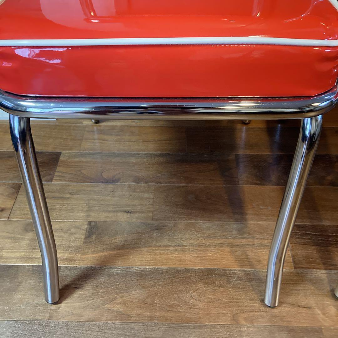 美品✨️ ①アメリカンダイナー ヴィンテージ調 チェア ２脚セット 送料無料