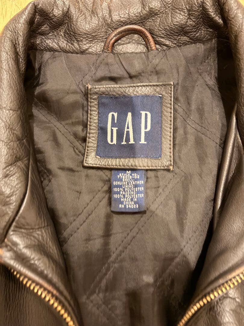 WPLOLD GAP レザー ジャケット M ライダース ビンテージ 本革