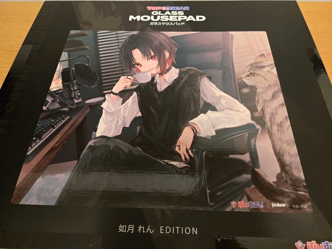 【やはま】ぶいすぽ ガラスマウスパッド 如月れん