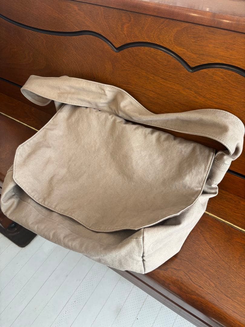 香久山鞄 赤さび染め 帆布 ショルダーバッグ L カバン 肩掛け グレー