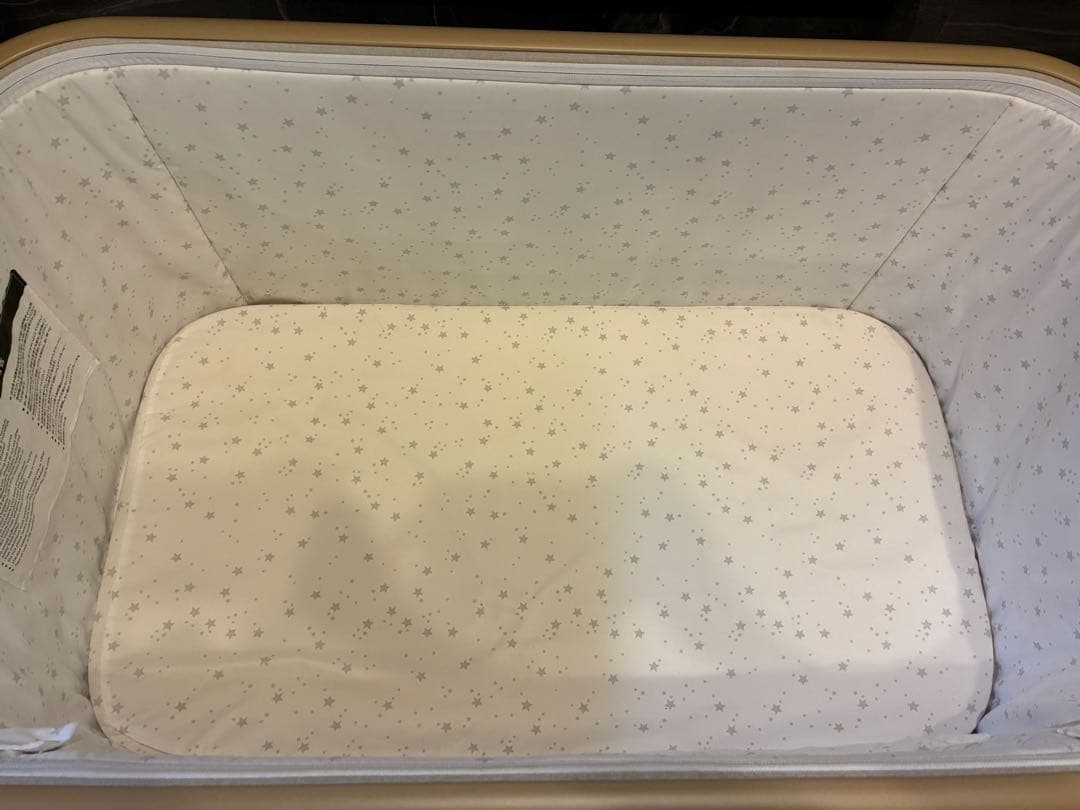 HZDMJベビーベッド(ベージュ)&IKEAのサイドポケット