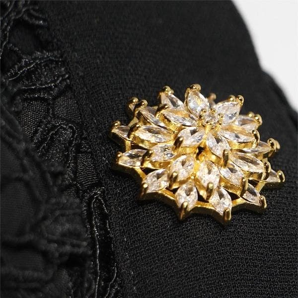 h*k様 セルフポートレイト ワンピース レース 黒 UK10 未使用 Rose