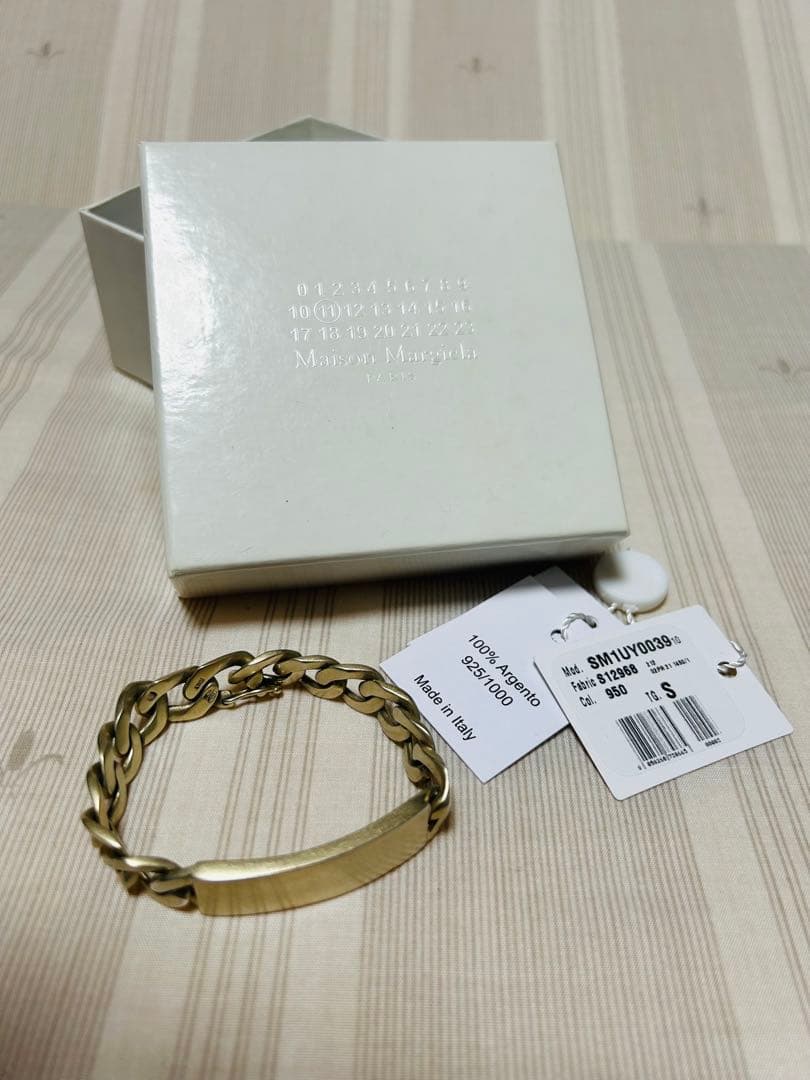 メゾンマルジェラ IDチェーンブレスレット アノニマス