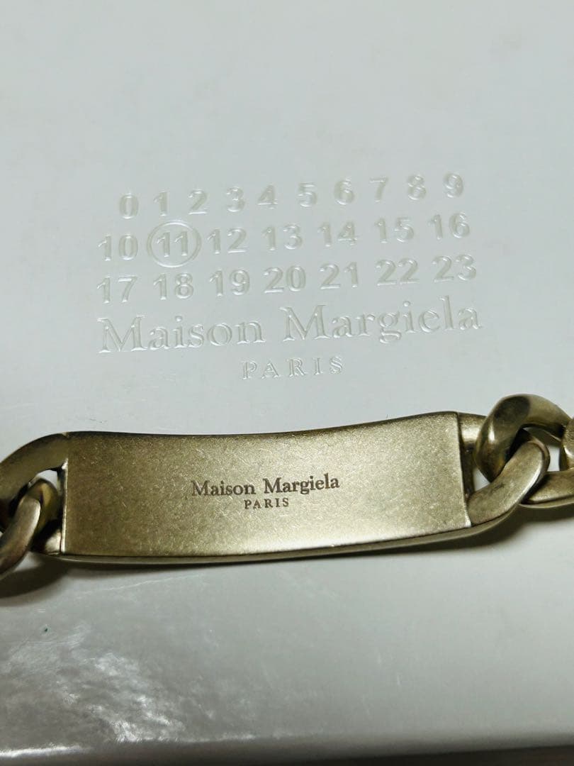 メゾンマルジェラ IDチェーンブレスレット アノニマス