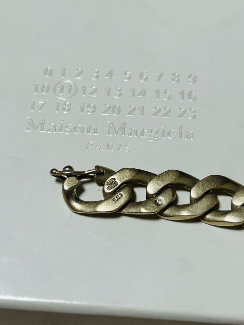 メゾンマルジェラ IDチェーンブレスレット アノニマス