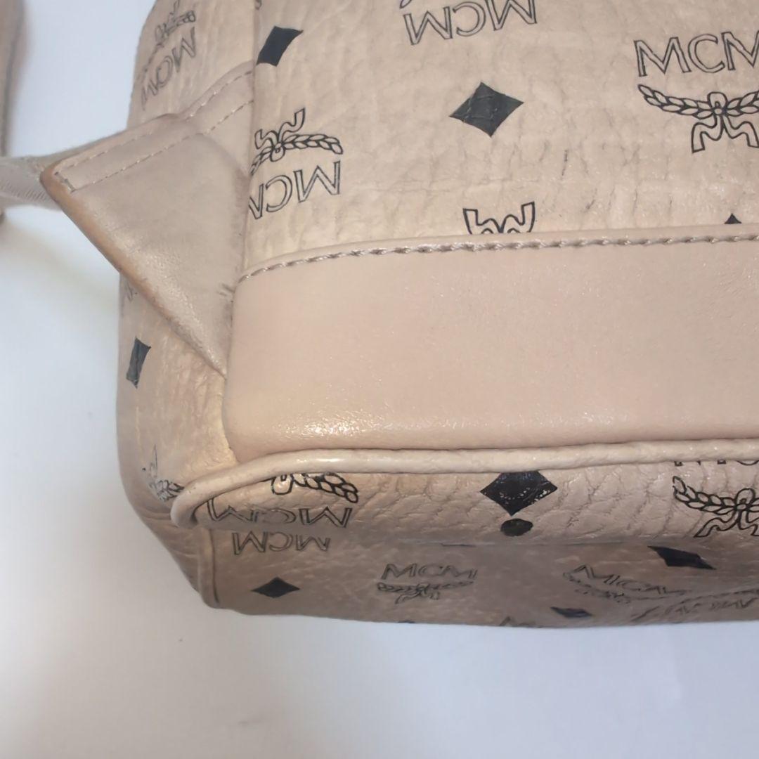 MCM エムシーエム リュック レザー ラビット ヴィセトス柄 ベージュ