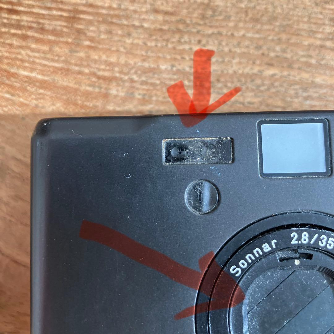 CONTAX T-3 フィルムカメラ チタンブラック 取説有【オマケフィルム付】