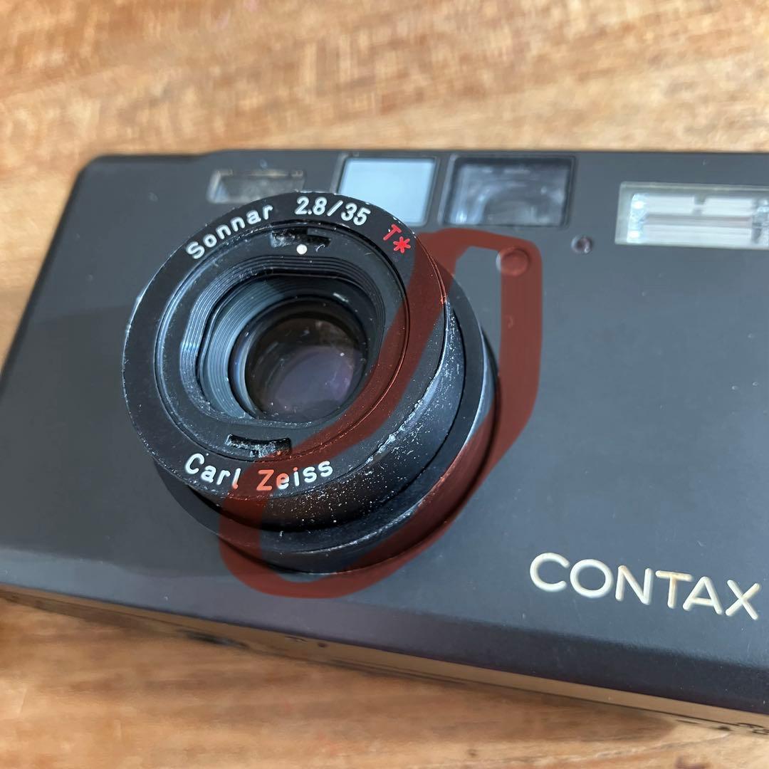 CONTAX T-3 フィルムカメラ チタンブラック 取説有【オマケフィルム付】