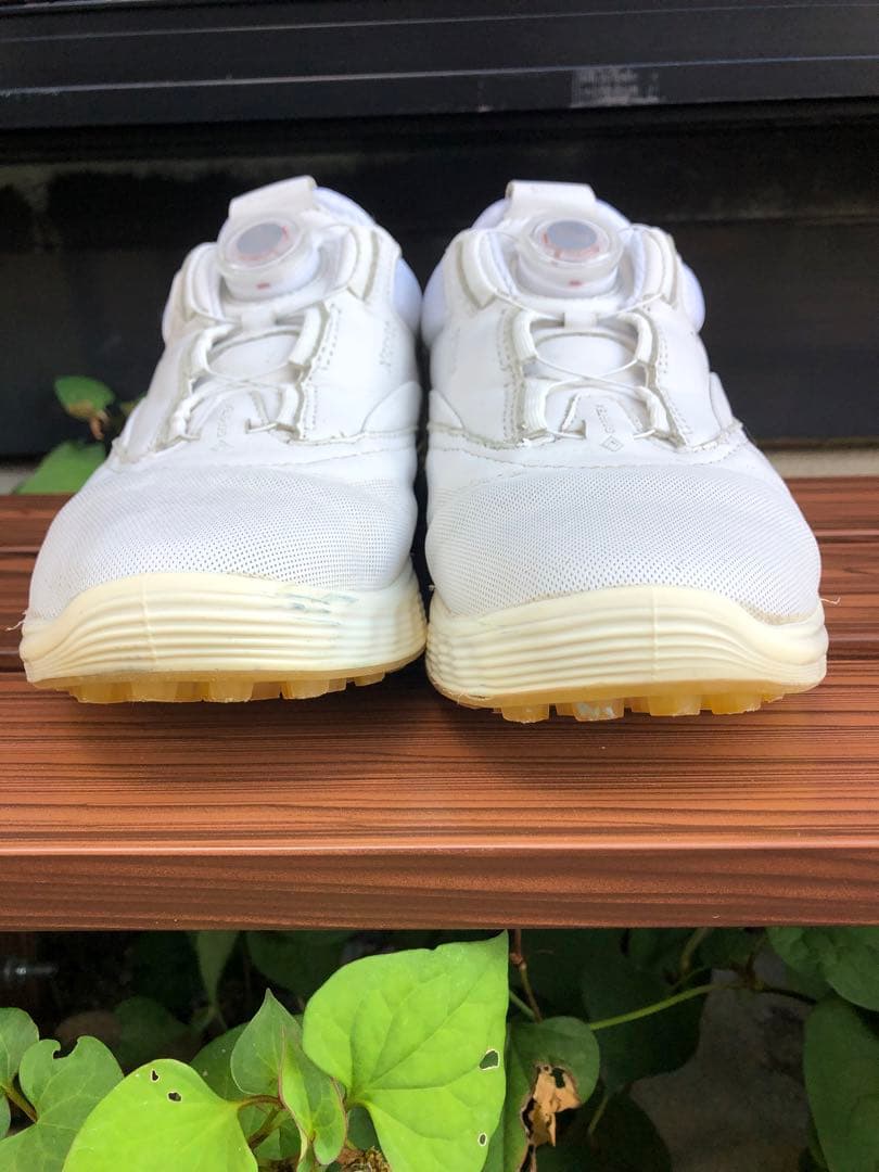 371番 美品ECCO ゴルフシューズ 38 24.0cmスパイクレス