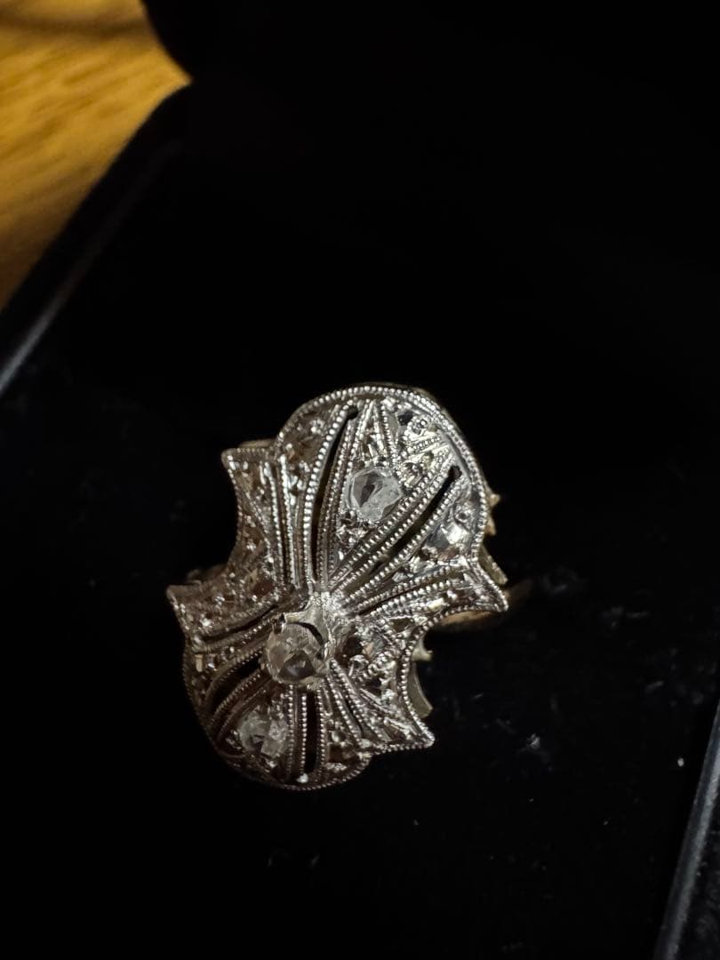 アールデコ　アンティーク　リング