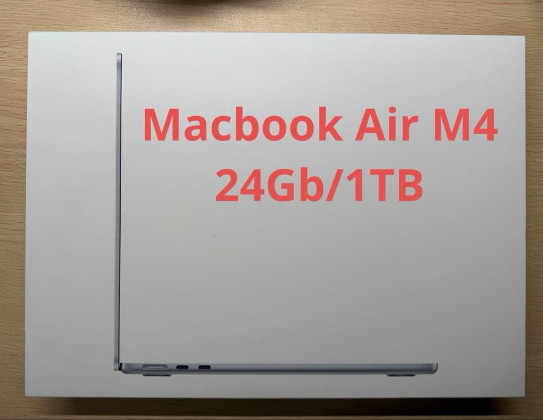 Macbook Air M4 最新 2025 24GB/1TB スカイブルー