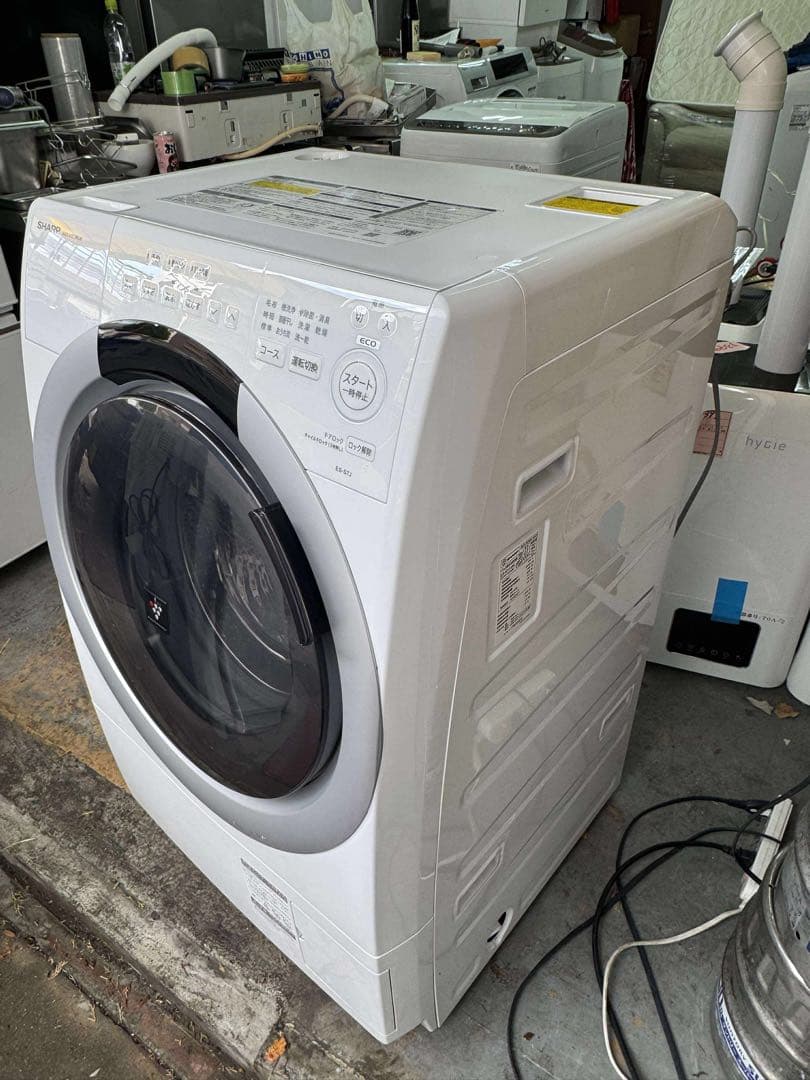 【未使用・2024年製】SHARP ドラム式洗濯乾燥機 ES-S7J-WL7kg