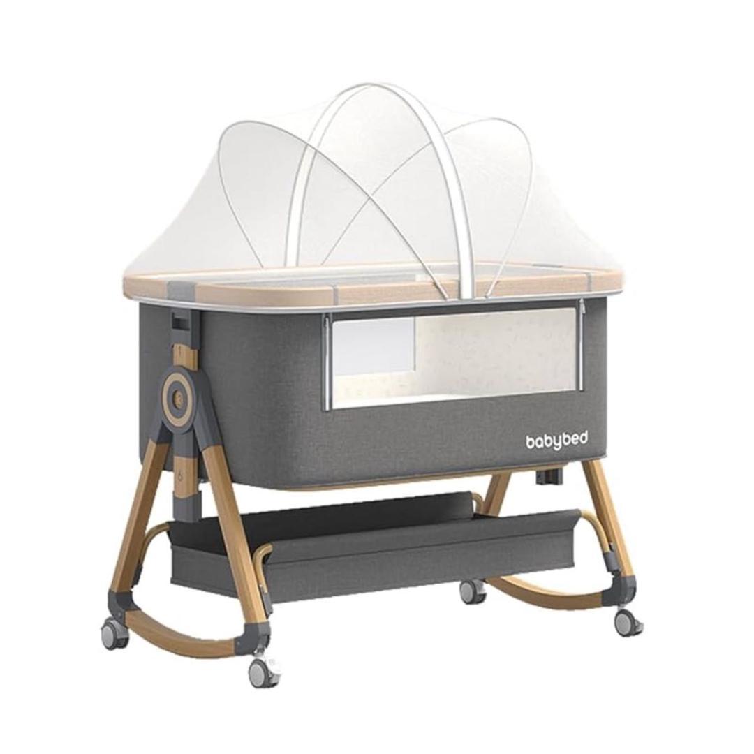 ベビーベッド 5in1 添い寝 折りたたみ 高さ6段調節可能 新生児ベッド