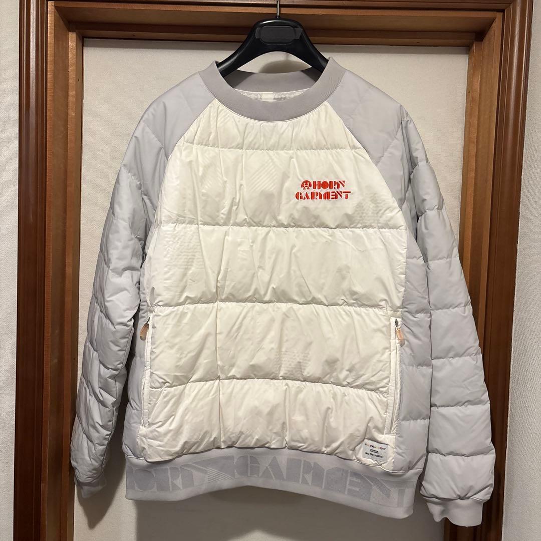 [✨極美品✨]HORN GARMENT ダウンジャケット ホワイト48 Lサイズ