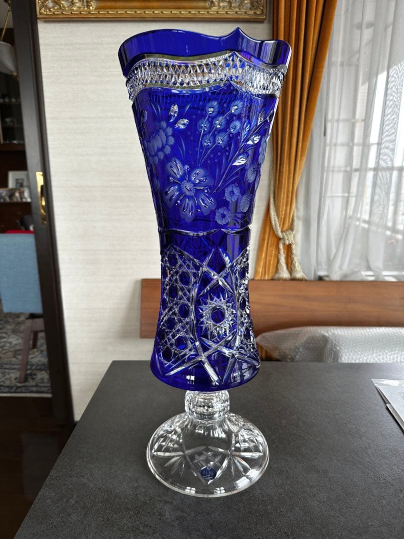 エルベクリスタル 花瓶 高さ53cm
