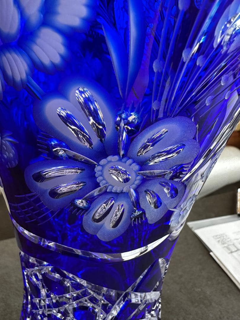 エルベクリスタル 花瓶 高さ53cm