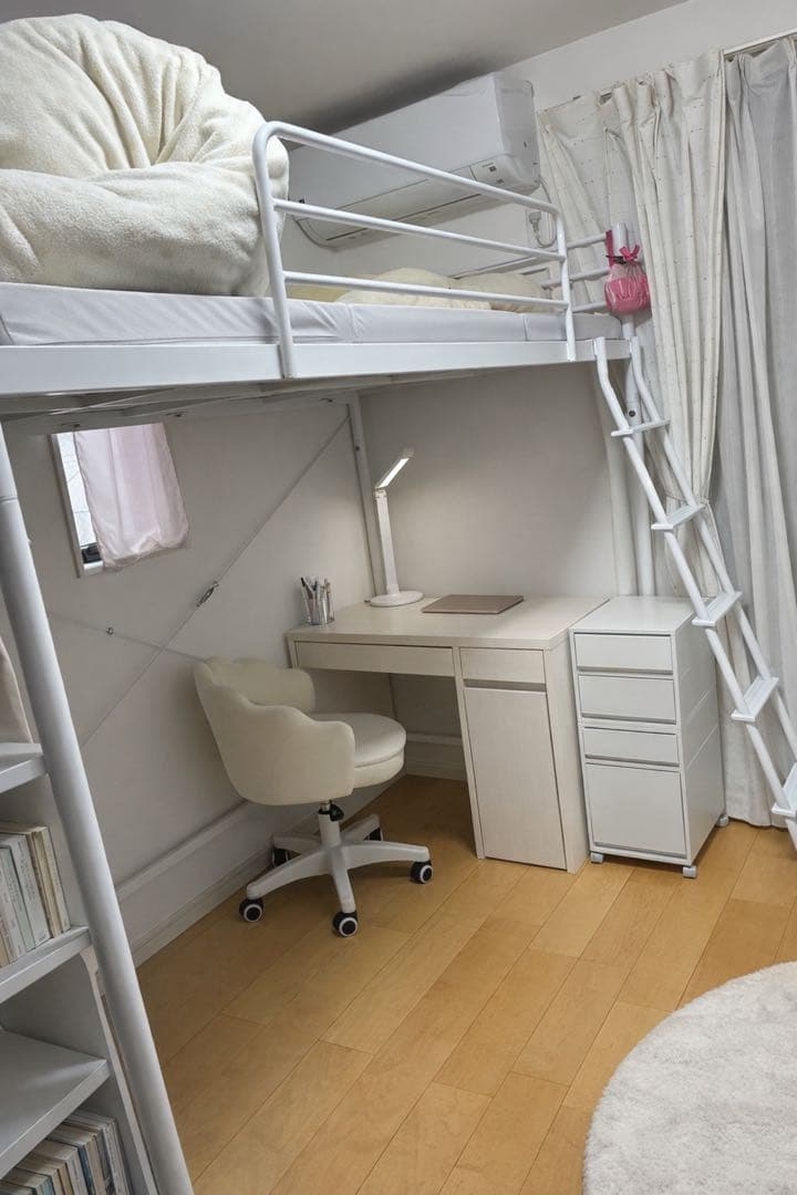 ニトリ　ロフトベッド　セパタN ホワイト