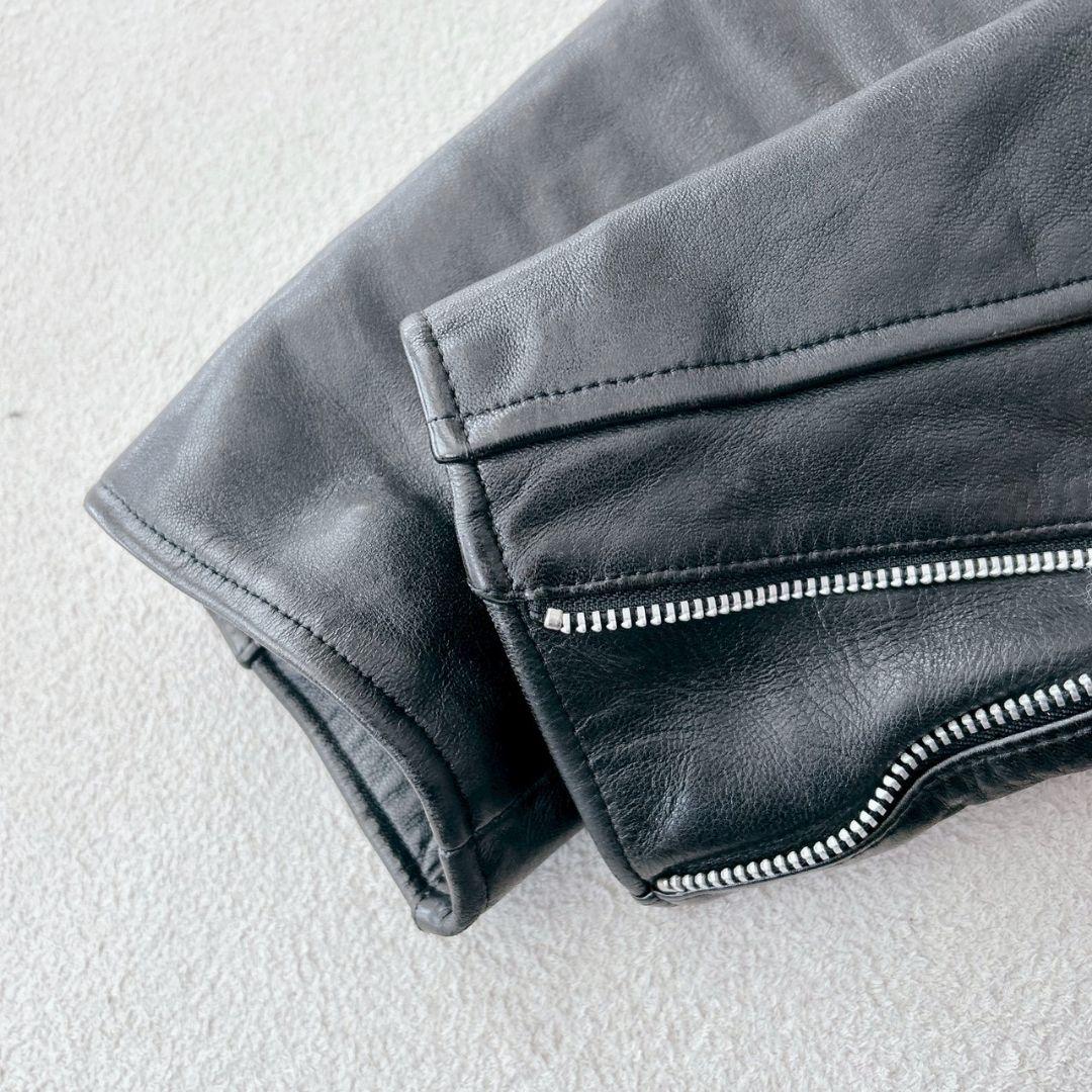 SCHOTT ショット ライダース ラムレザー 羊革 フリークス L ブラック