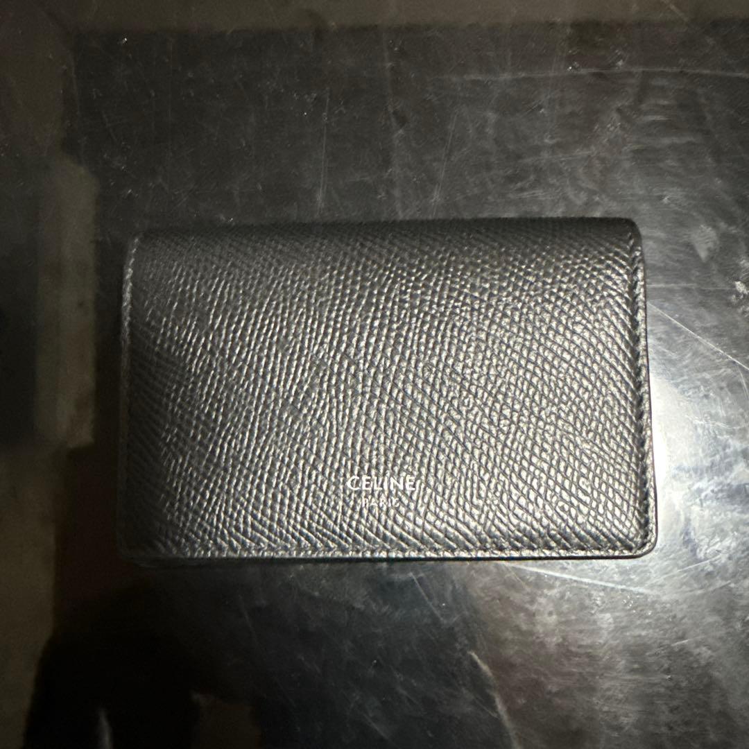 CELINE 黒 レザー 名刺入れ