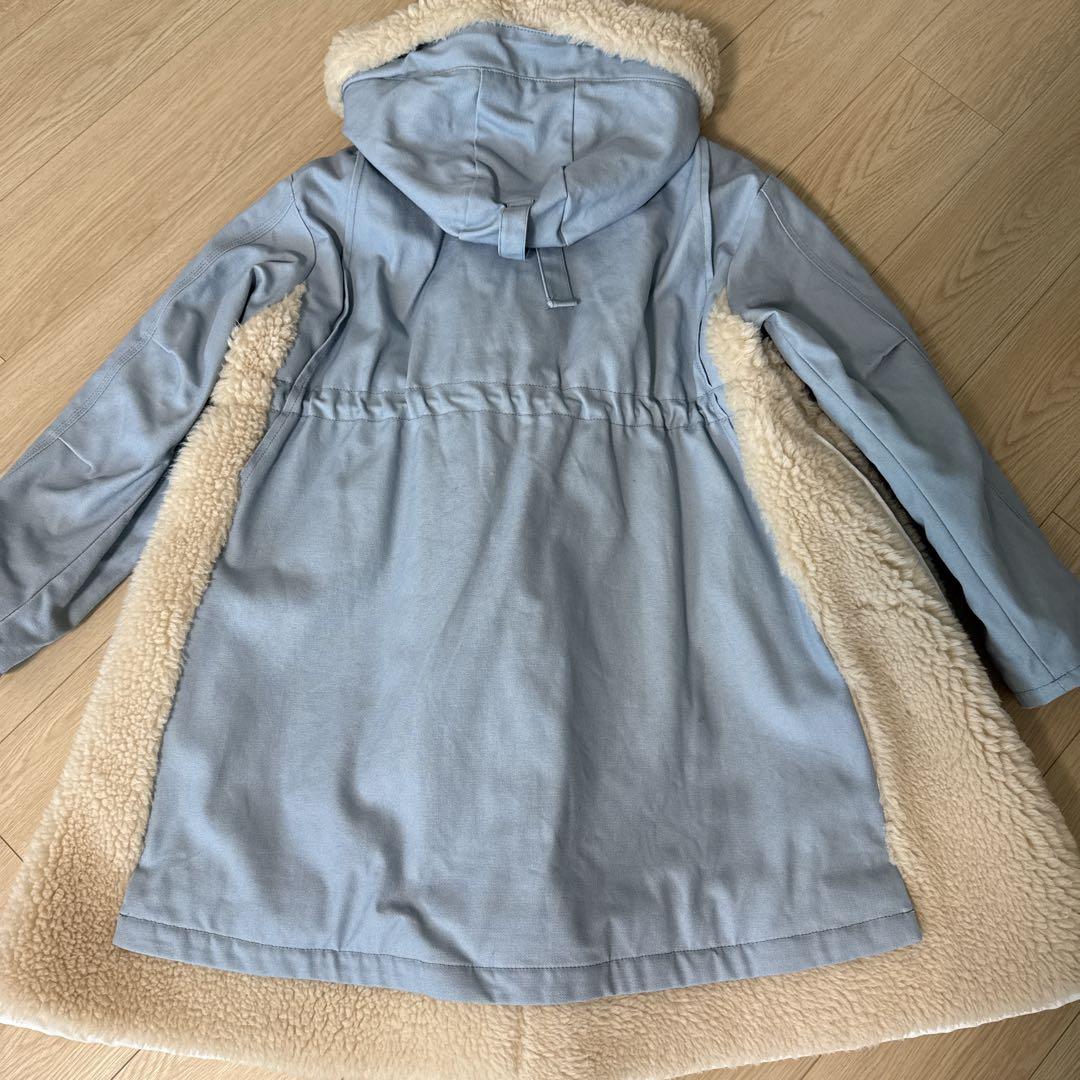 sacai カーハート　ボアコート　サイズ1 ライトブルー