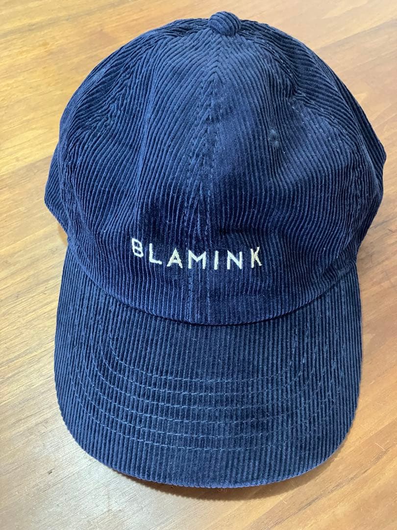 BLAMINK ブラミンク 完売 コーデュロイキャップ　ネイビー　新品