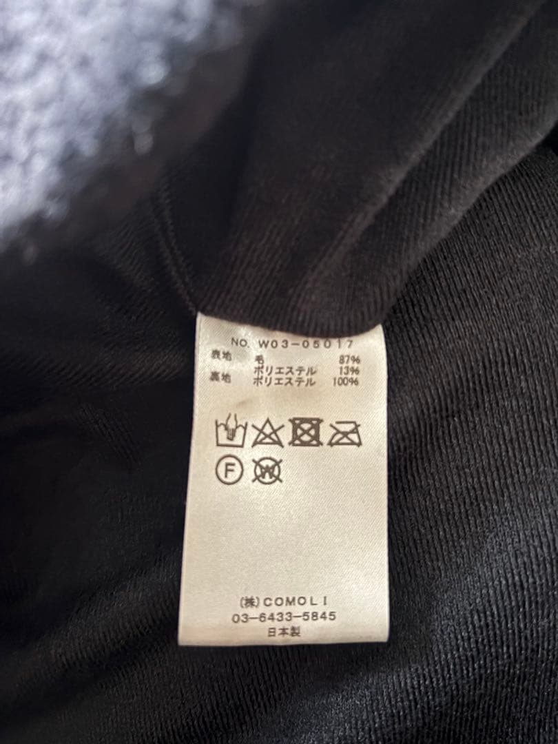 22AW COMOLIウールフリース ジップアップジャケット 2
