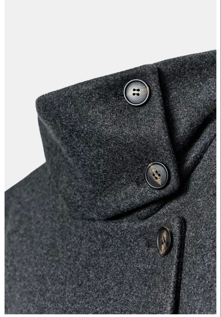 完売品⭐︎ZARA ハイネックショートコート XS グレーマール