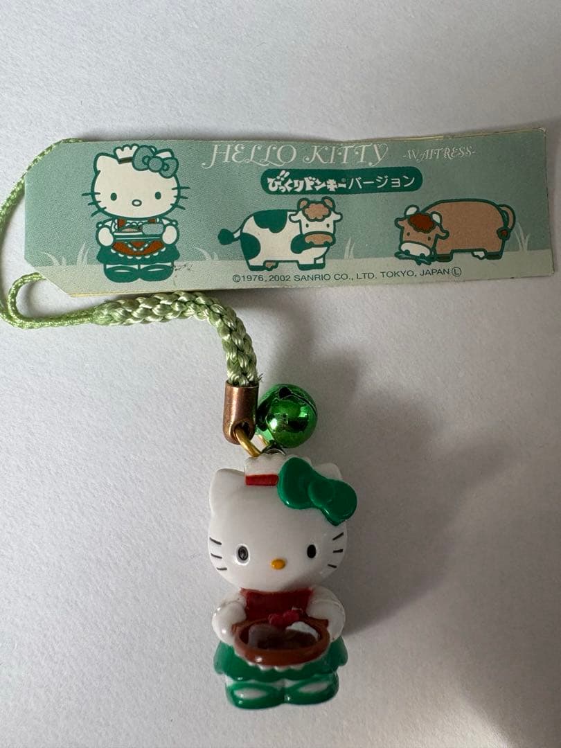 希少　ハローキティ びっくりドンキーバージョン　根付け　ストラップ