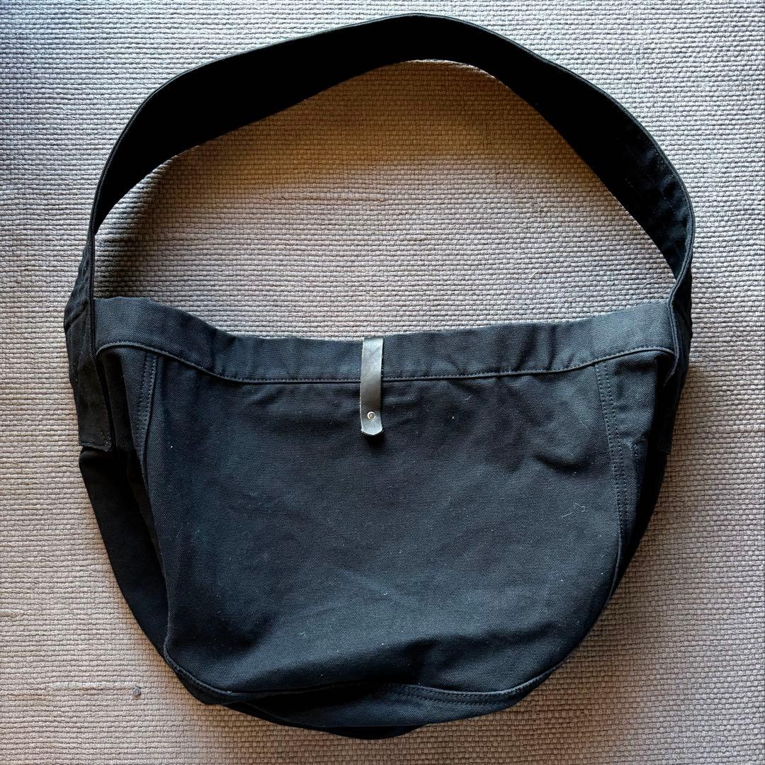 新品　ヘリテージレザー 別注 Newspaper Bag- 18oz 黒　完売品
