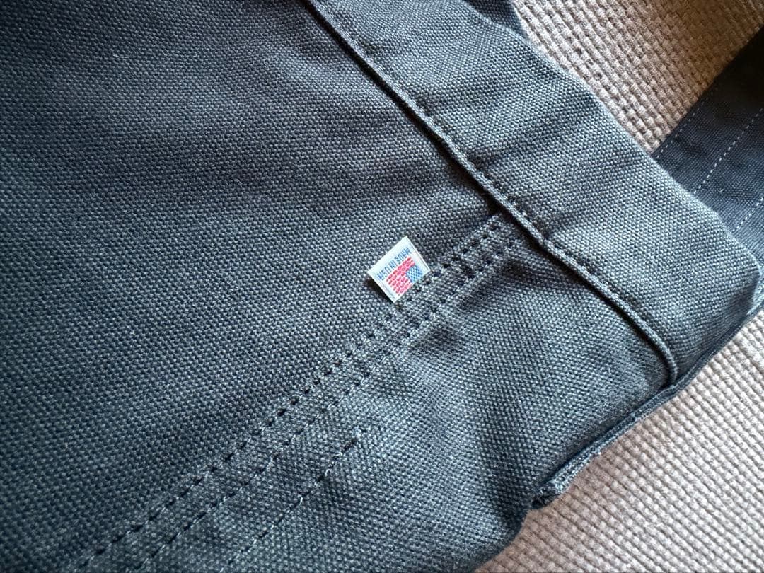 新品　ヘリテージレザー 別注 Newspaper Bag- 18oz 黒　完売品