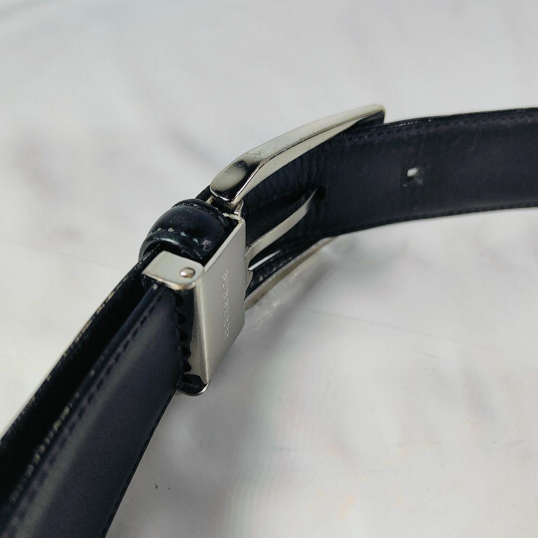 【高級ヴィンテージ】オールドバーバリー 極上エイジングドレスベルト　艶本革正規品