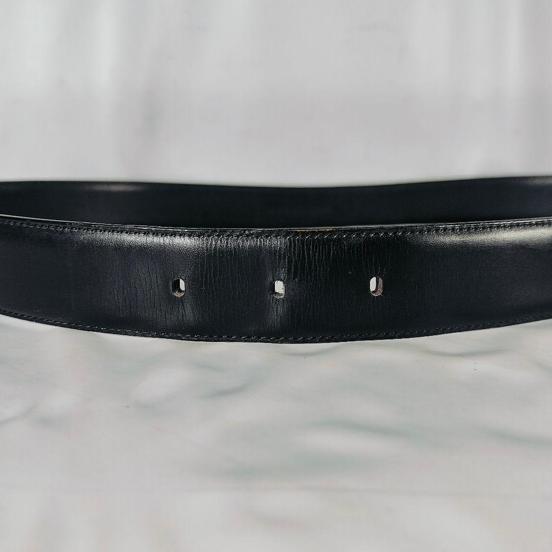 【高級ヴィンテージ】オールドバーバリー 極上エイジングドレスベルト　艶本革正規品