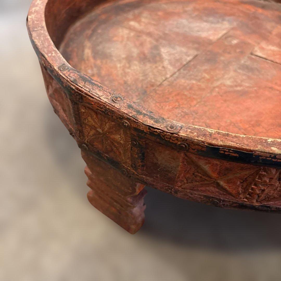 アンティーク＆ヴィンテージ　丸型座卓　サイドテーブル　カントーク