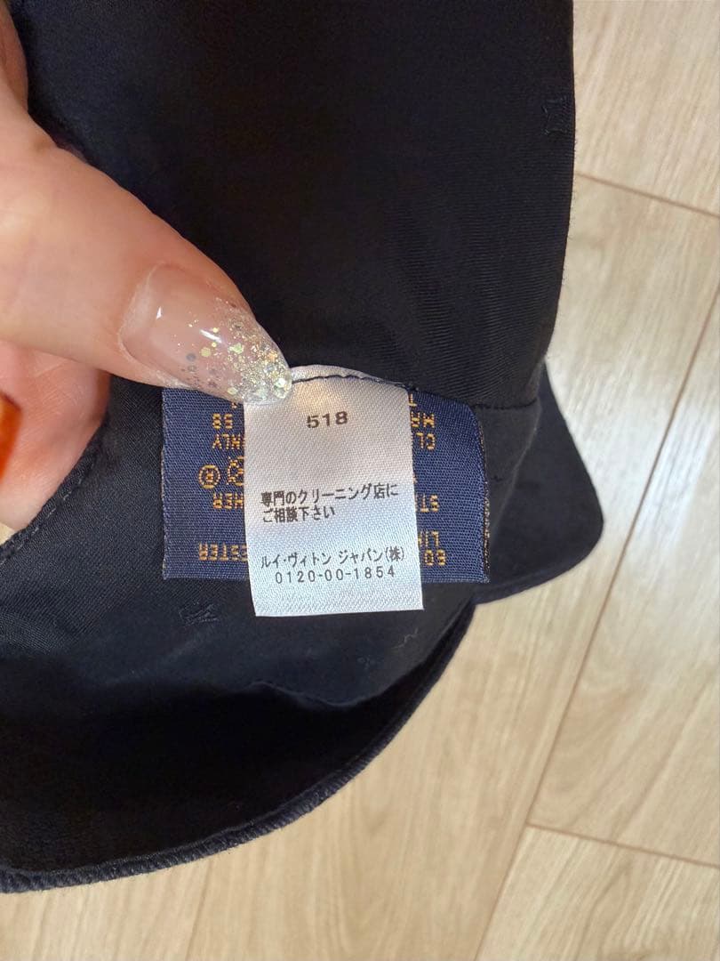 ルイヴィトン　キャップ　ブラック