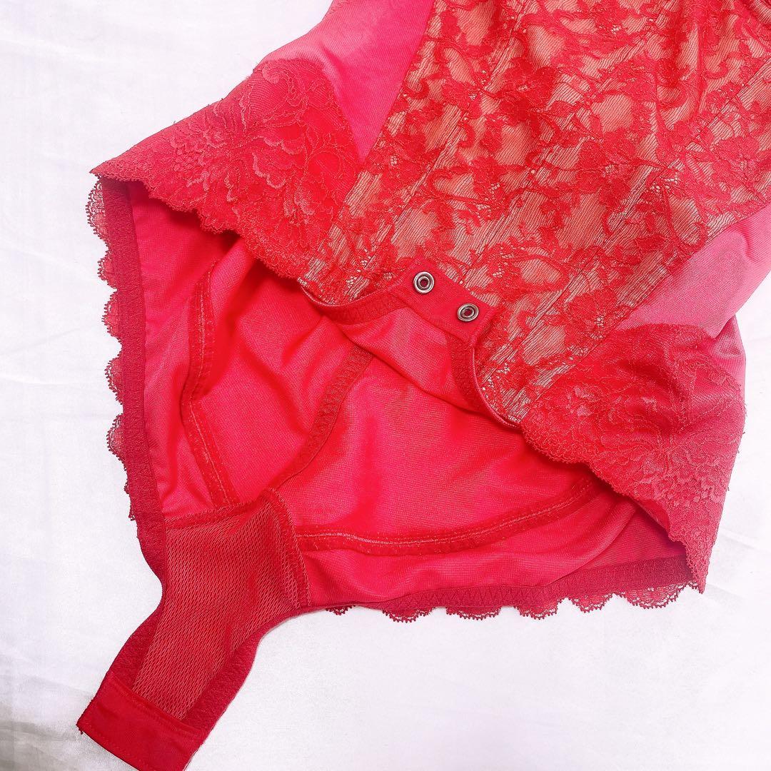 マ*ー様 392 MARUKO ボディスーツ　B75L デコルテレッド　限定色に