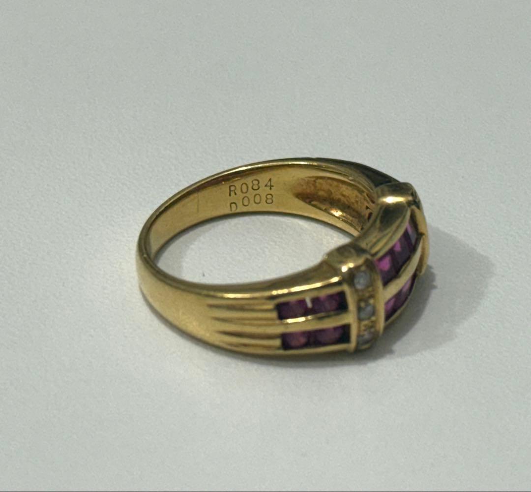 k18 ルビー12号リング♪