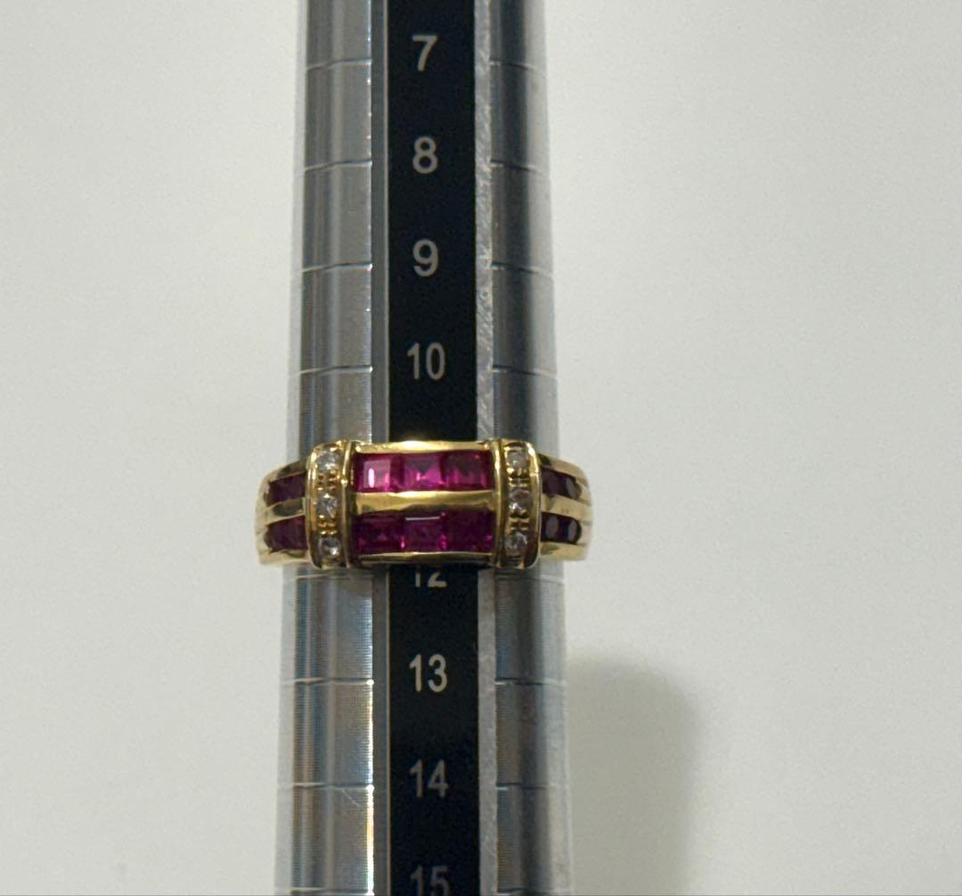k18 ルビー12号リング♪
