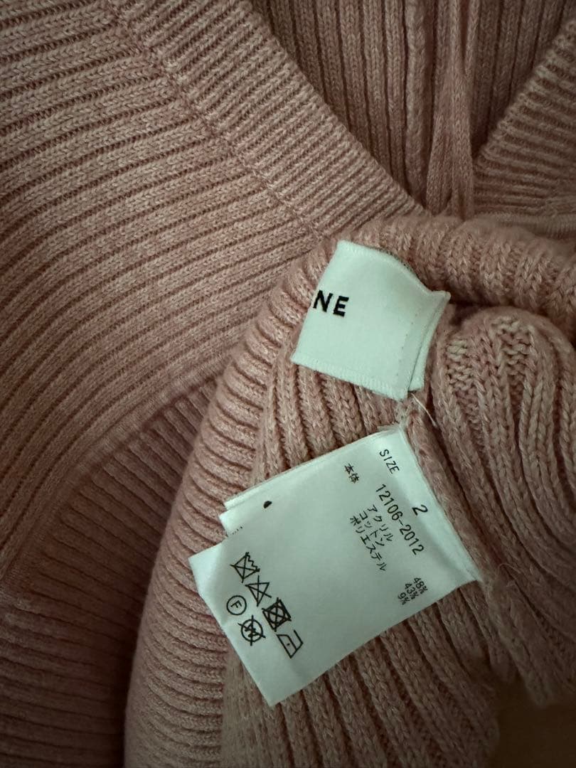 トップス CLANE MIX COLOR STRING WIDE KNIT TOPS