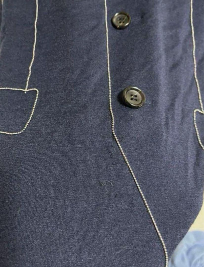 コムデギャルソンオムプリュス　ボールチェーン　ベストデザイン　ニット