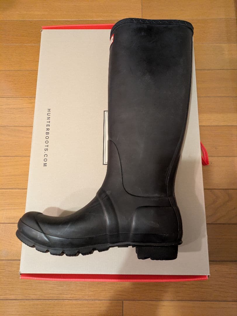 【美品】hunter レインブーツ 38size ブラック
